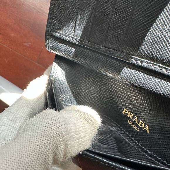 PRADA Saffiano Compact Wallet - Picture 11 of 14